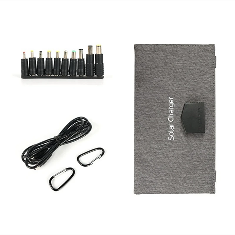 Portable Foldable Solar Panel Charger Gray & Black 30W For Outdoor Camping Solar Battery Charger
Portable Foldable Solar Panel Charger Gray & Black 30W For Outdoor Camping Solar Battery Charger