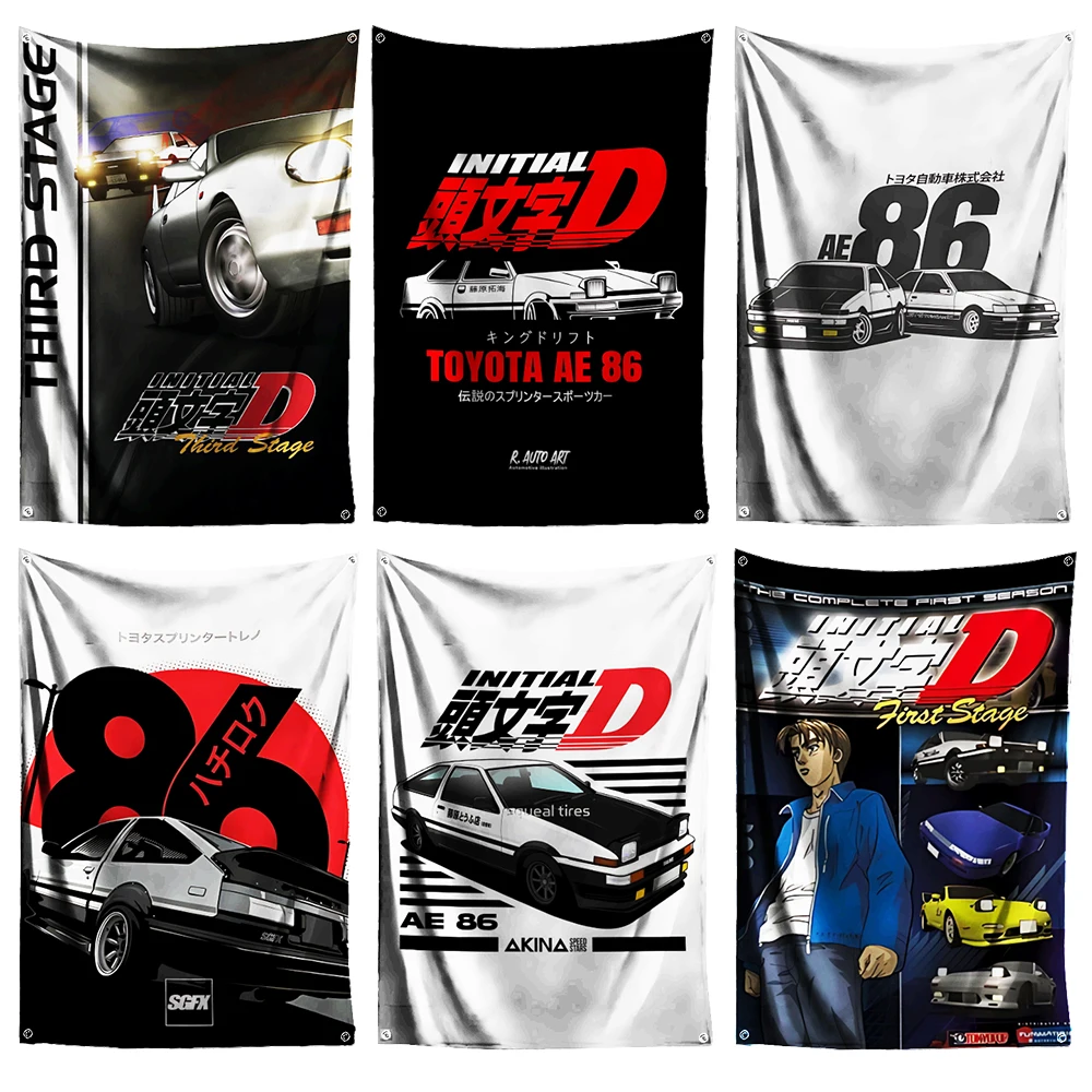 3x5 Ft JDM Initial D AE86 Car Flag Polyester Digital Printing Banner for Garage Wall Art Out Door Decoration With Brass Grommets
3x5 Ft JDM Initial D AE86 Car Flag Polyester Digital Printing Banner for Garage Wall Art Out Door Decoration With Brass Grommets