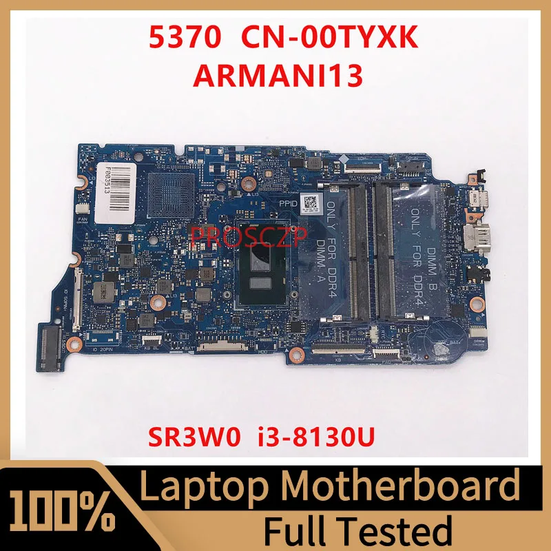Материнская плата CN-00TYXK 00TYXK 0TYXK для DELL 13 5370 материнская плата для ноутбука ARMANI13 с процессором SR3W0 I3-8130U 100% протестирована работает хорошо
Материнская плата CN-00TYXK 00TYXK 0TYXK для DELL 13 5370 материнская плата для ноутбука ARMANI13 с процессором SR3W0 I3-8130U 100% протестирована работает хорошо