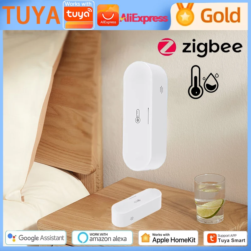 Tuya Zigbee IEEE 802.15.4 Temperature Humidity Sensor Smart Thermometer Hygrometer APP Remote Control Work with HomeKit
Tuya Zigbee IEEE 802.15.4 Temperature Humidity Sensor Smart Thermometer Hygrometer APP Remote Control Work with HomeKit