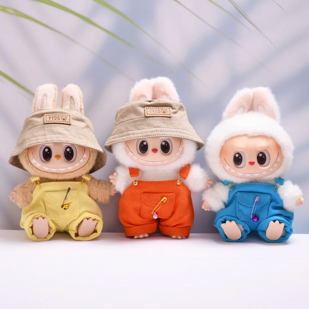 For 17cm Labubu Doll Clothes V1V2 Labubu Macaron overalls Set Color Match Dolls Accessories
For 17cm Labubu Doll Clothes V1V2 Labubu Macaron overalls Set Color Match Dolls Accessories