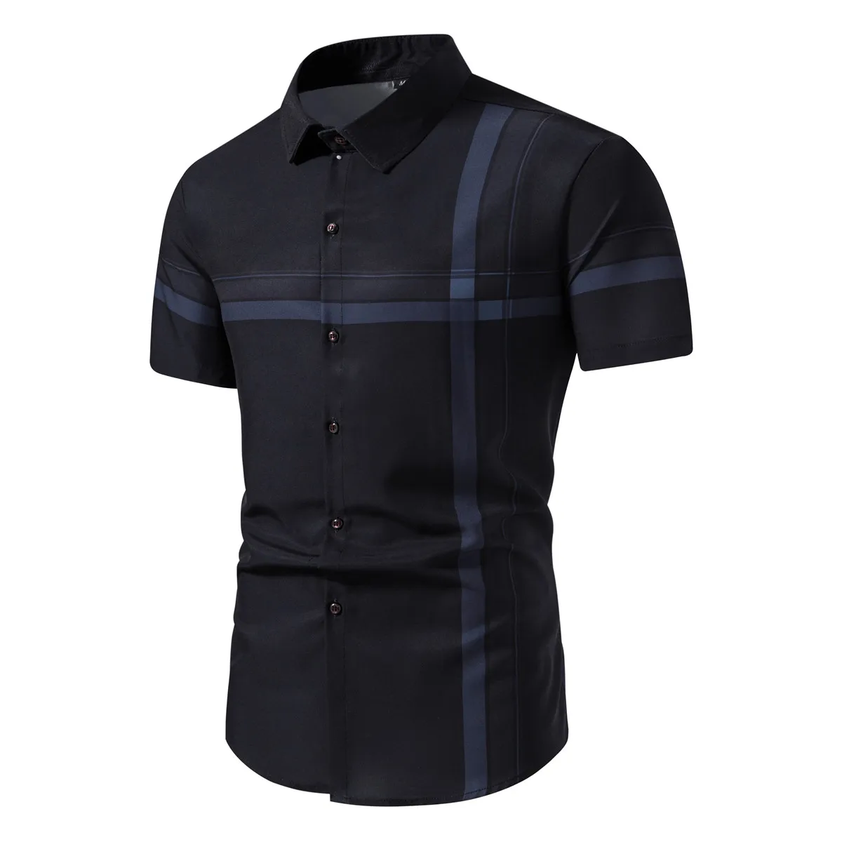 2023 New Summer Men's Striped Collar Short Sleeve Shirt Casual Fashion Thin Slim Business Men Clothing
2023 New Summer Men's Striped Collar Short Sleeve Shirt Casual Fashion Thin Slim Business Men Clothing