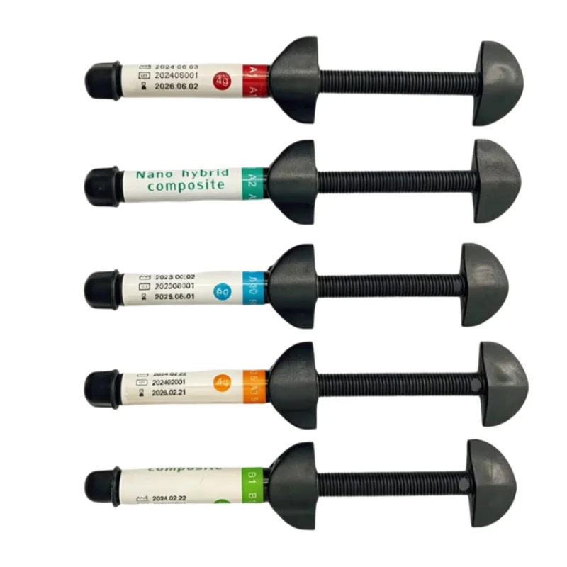 Dental Light Cure Nano- Hybrid Composite Resin High Compressive Strength Composite Resin Universal Aesthetic Tooth Filling Tool
Dental Light Cure Nano- Hybrid Composite Resin High Compressive Strength Composite Resin Universal Aesthetic Tooth Filling Tool