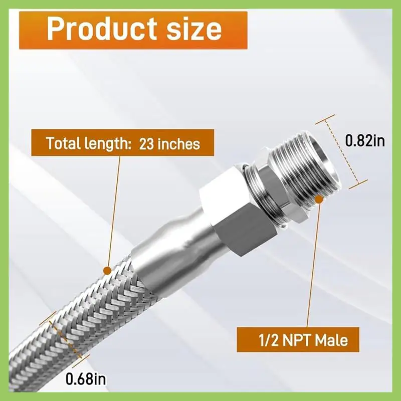 Jumper Hose Compressor Hose Pressure Washer Jumper Hose Industrial Grade Compressor Jumper Hose 1/2"
Jumper Hose Compressor Hose Pressure Washer Jumper Hose Industrial Grade Compressor Jumper Hose 1/2"