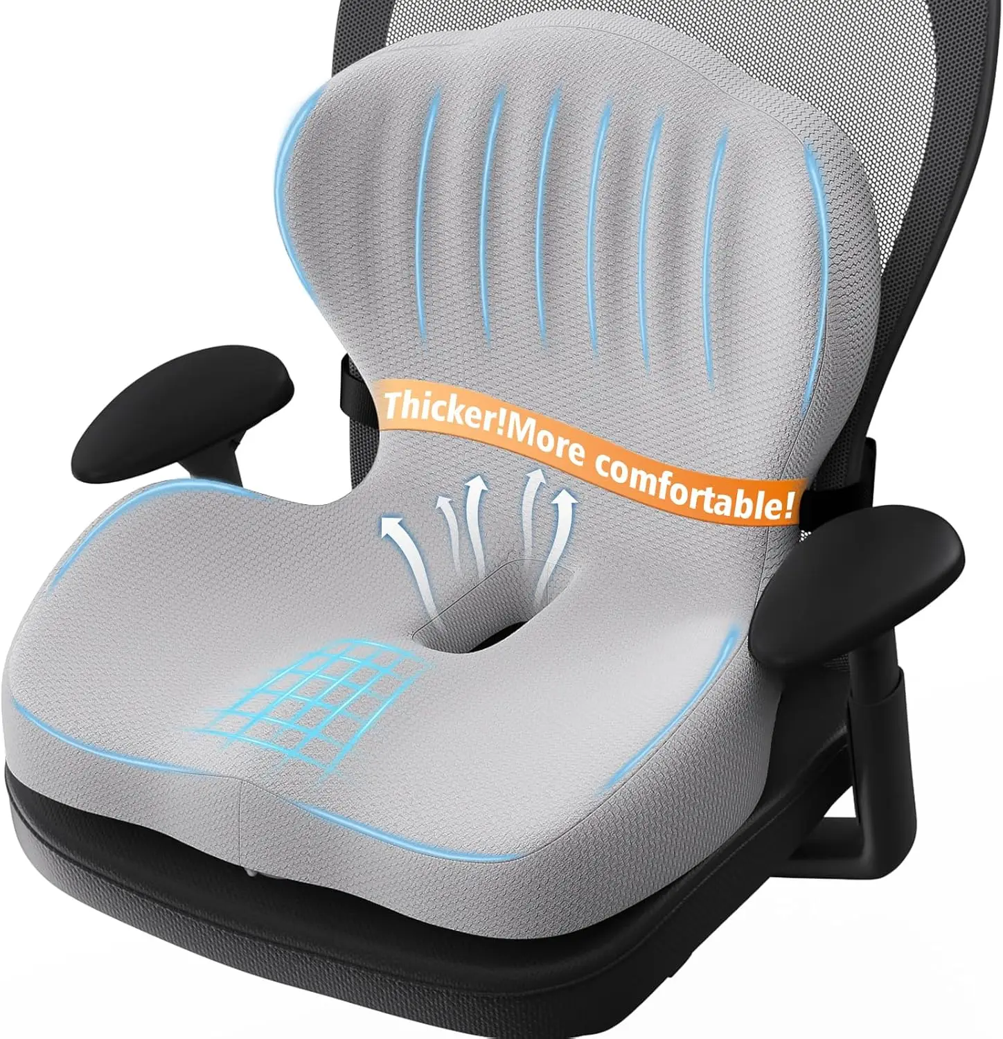 Ergonomic Memory Foam Seat Cushion and Lumbar Pillow for Office Chair Car Gaming Wheelchair Sciatica Tailbone Relief
Ergonomic Memory Foam Seat Cushion and Lumbar Pillow for Office Chair Car Gaming Wheelchair Sciatica Tailbone Relief