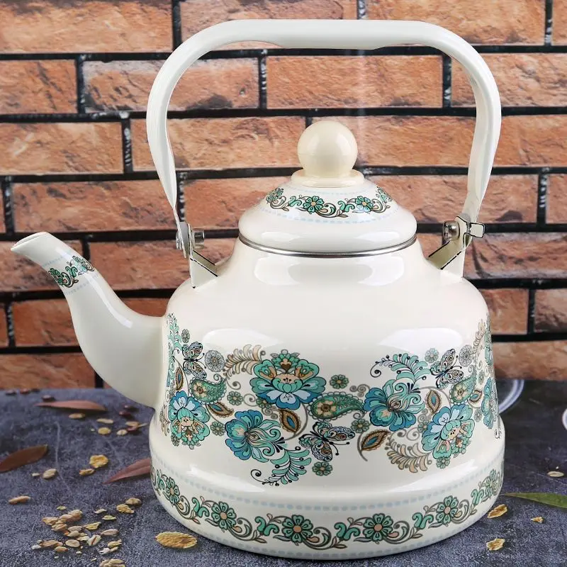1.7/2.5L Vintage Elegant Kitchen Household Milk Tea Enamel Teapot Kettle Induction Cooker Gas Cooker Universal
1.7/2.5L Vintage Elegant Kitchen Household Milk Tea Enamel Teapot Kettle Induction Cooker Gas Cooker Universal