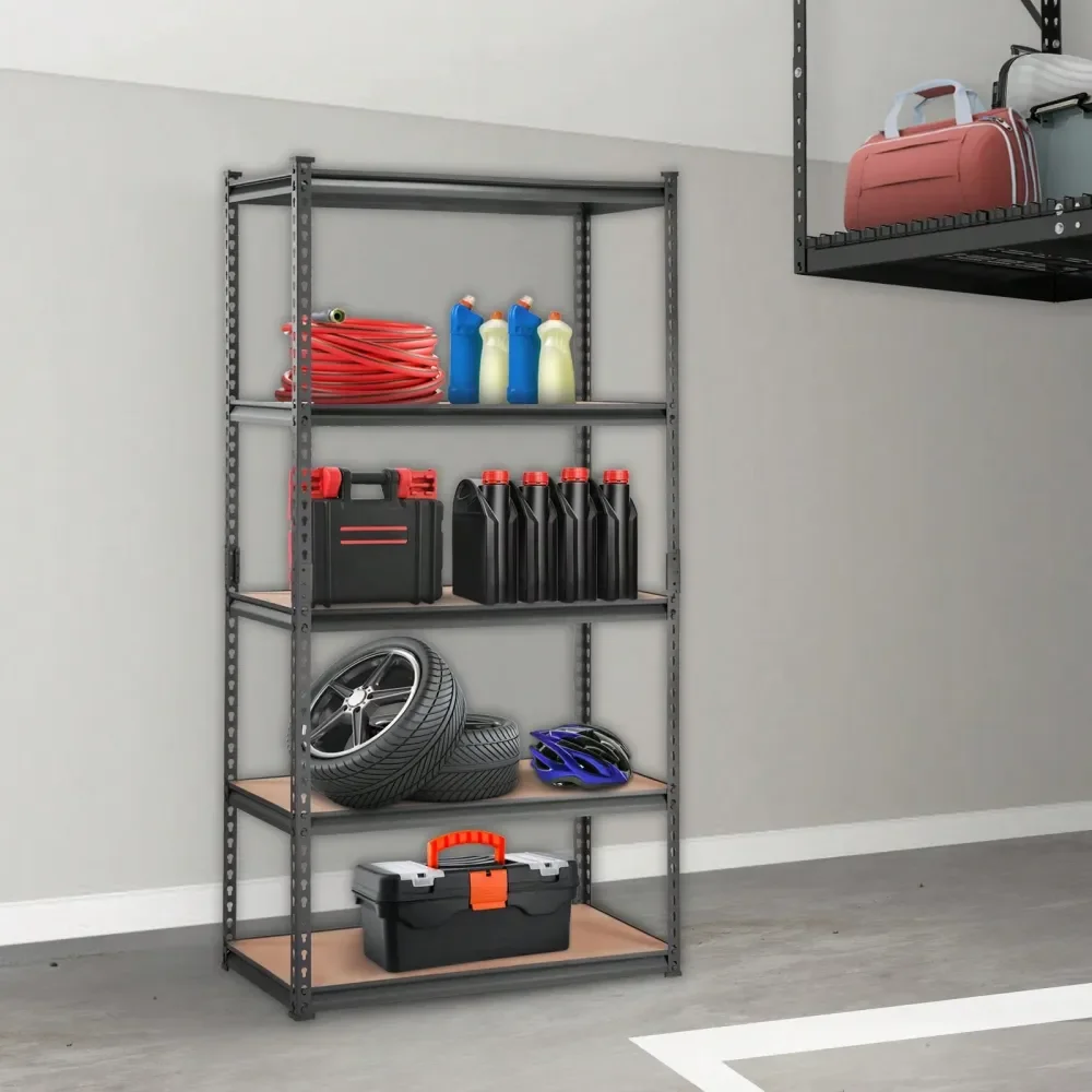 Shelving Unit, 5Tier Adjustable, 2000 Lbs Capacity, Heavy Duty Garage Shelves Metal Organizer Utility Rack, Black, 36 L X 18 W
Shelving Unit, 5Tier Adjustable, 2000 Lbs Capacity, Heavy Duty Garage Shelves Metal Organizer Utility Rack, Black, 36 L X 18 W