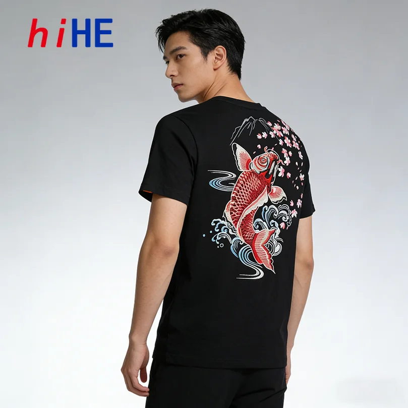 Summer Fish Embroidery Tshirt Men Cotton Heavy T Shirt Man O Neck Knit Breathable Casual Top Tee Harajuku Punk Hiphop Z1
Summer Fish Embroidery Tshirt Men Cotton Heavy T Shirt Man O Neck Knit Breathable Casual Top Tee Harajuku Punk Hiphop Z1