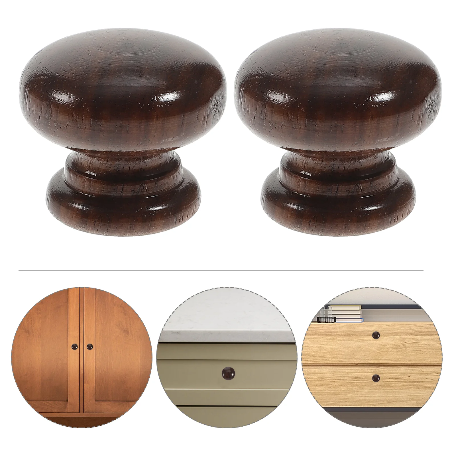 5 Pcs Wooden Handle Cabinet Door Knob Front Black Walnut Handles Knobs for Drawers
5 Pcs Wooden Handle Cabinet Door Knob Front Black Walnut Handles Knobs for Drawers