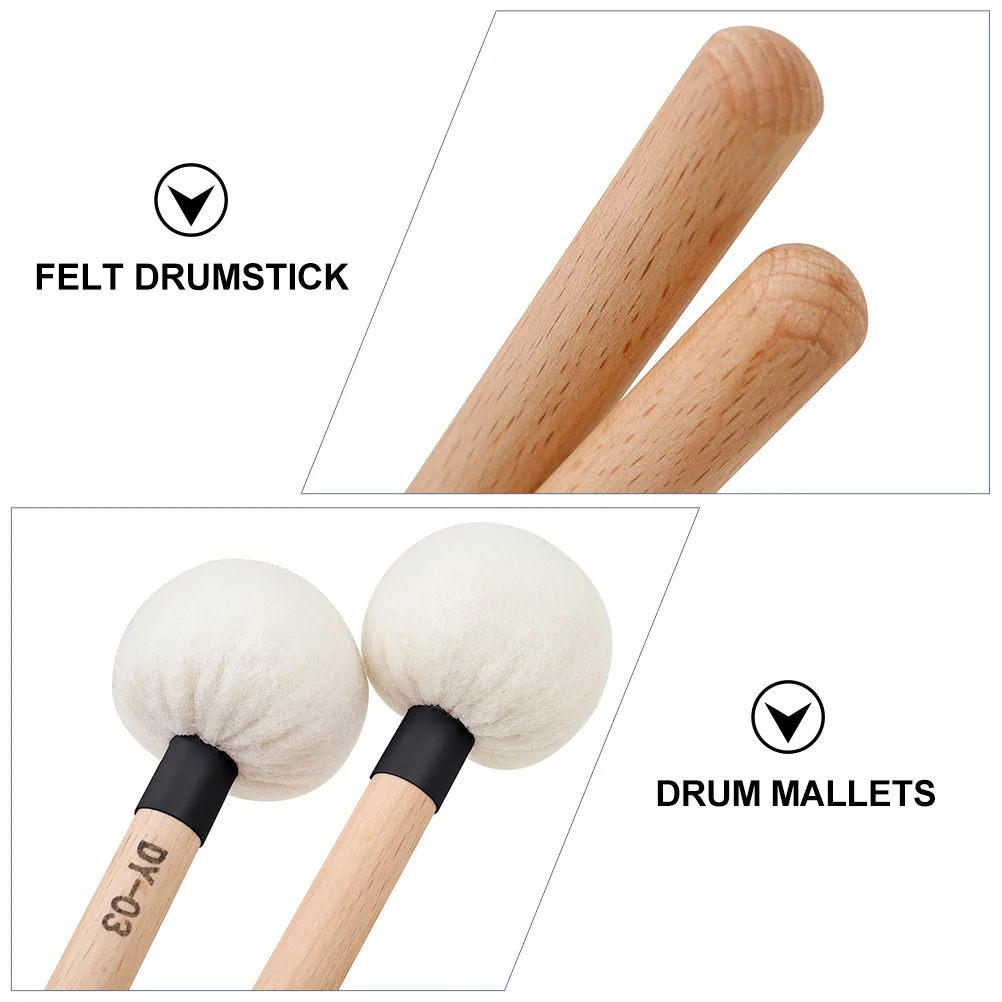 2pcs Felt Drumstick Instrument Mallets Hammer Felt Drumstick Replacement Tuning Drumsticks Accessories Excellent Sound
2pcs Felt Drumstick Instrument Mallets Hammer Felt Drumstick Replacement Tuning Drumsticks Accessories Excellent Sound