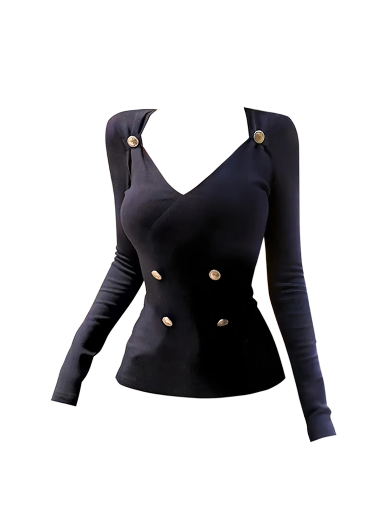 Women's Navy Blue Emo V-Neck T-shirt Y2k Gyaru Tee Top 2000s Vintage Long Sleeve Oversize T-shirts Clothes Spring Autumn 2025
Women's Navy Blue Emo V-Neck T-shirt Y2k Gyaru Tee Top 2000s Vintage Long Sleeve Oversize T-shirts Clothes Spring Autumn 2025