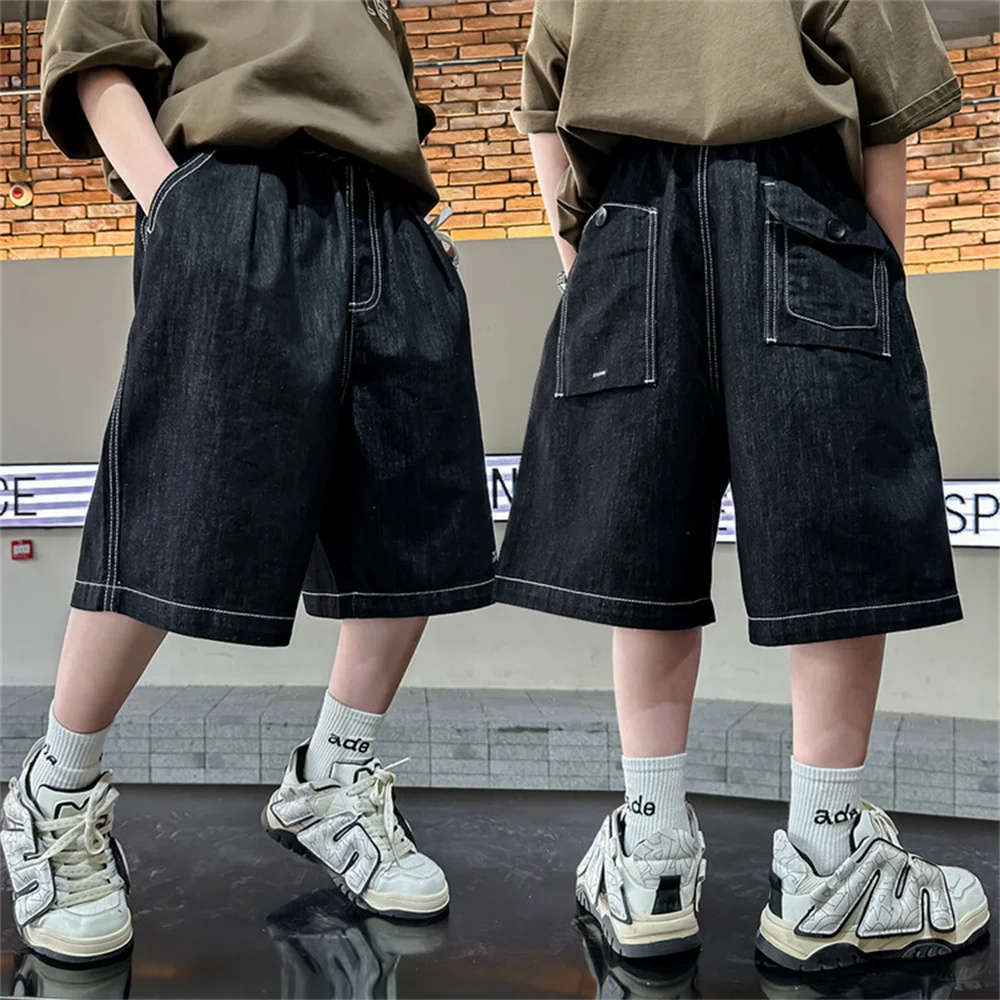 24X11 Summer Fashion Jeans Five Part Pants Children's Denim Shorts Black Casual Shorts Pants Kid Jeans Boys Denim Capris
24X11 Summer Fashion Jeans Five Part Pants Children's Denim Shorts Black Casual Shorts Pants Kid Jeans Boys Denim Capris