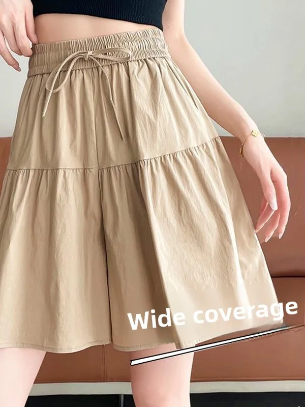 Ice Silk Loose Bloomer Shorts Women's High Waist Wide Leg Thin Style Summer Casual Pants Korean Style Commute Wind
Ice Silk Loose Bloomer Shorts Women's High Waist Wide Leg Thin Style Summer Casual Pants Korean Style Commute Wind