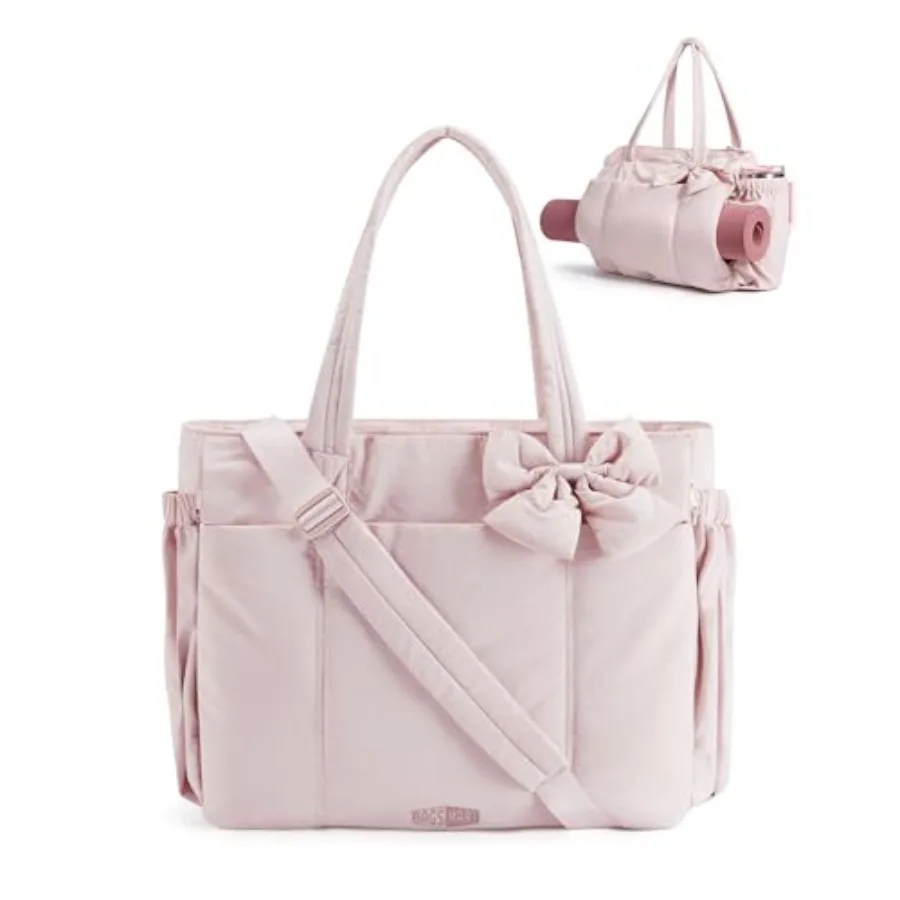 Crush Bow Tote Bag for Women, Large Work Tote with 40oz Tumbler, Puffer Travel Tote Bag for Work, Yoga, Gym
Crush Bow Tote Bag for Women, Large Work Tote with 40oz Tumbler, Puffer Travel Tote Bag for Work, Yoga, Gym