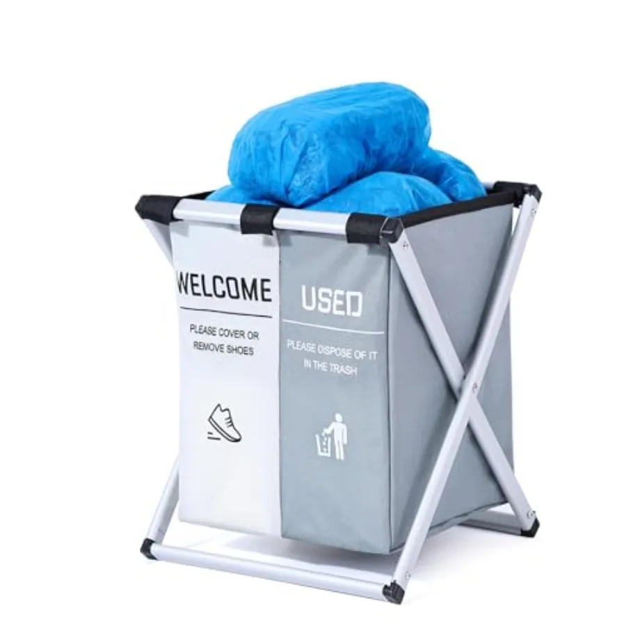 Складной диспенсер для бахил и держатель контейнера для хранения. В комплект входит для снятия дверной вешалки для обуви и приветствия. Удаление знака для. 
Складной диспенсер для бахил и держатель контейнера для хранения. В комплект входит для снятия дверной вешалки для обуви и приветствия. Удаление знака для.