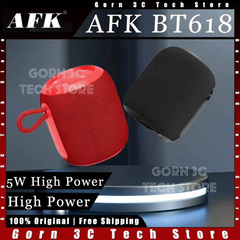 AFK BT618 Wireless Speaker Portable Subwoofer 5W High Power Bluetooth 5.3 High Fidelity Outdoor Camping Customized Music Speaker
AFK BT618 Wireless Speaker Portable Subwoofer 5W High Power Bluetooth 5.3 High Fidelity Outdoor Camping Customized Music Speaker