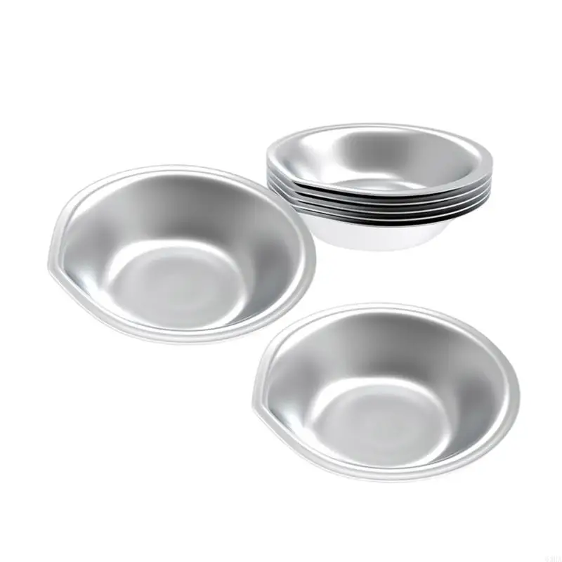 63HA Pack Of 6 Small Round Stainless Steel Paint Trays for Watercolour & Art Projects
63HA Pack Of 6 Small Round Stainless Steel Paint Trays for Watercolour & Art Projects
