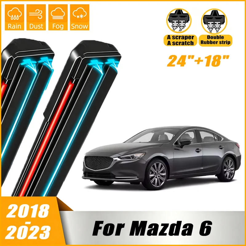2Pcs Front Windshield Windscreen Wiper Blades For Mazda 6 Mazda6 2018 2019 2020 2021 2022 2023 ,Car Window Rain Brushes 24"+18"
2Pcs Front Windshield Windscreen Wiper Blades For Mazda 6 Mazda6 2018 2019 2020 2021 2022 2023 ,Car Window Rain Brushes 24"+18"