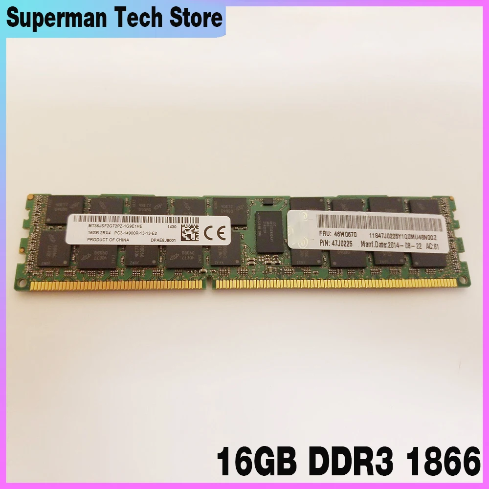 For IBM RAM 00D5048 46W0670 00D5047 47J0225 REG Server Memory High Quality Fast Ship 16GB DDR3 PC3 14900R 1866
For IBM RAM 00D5048 46W0670 00D5047 47J0225 REG Server Memory High Quality Fast Ship 16GB DDR3 PC3 14900R 1866