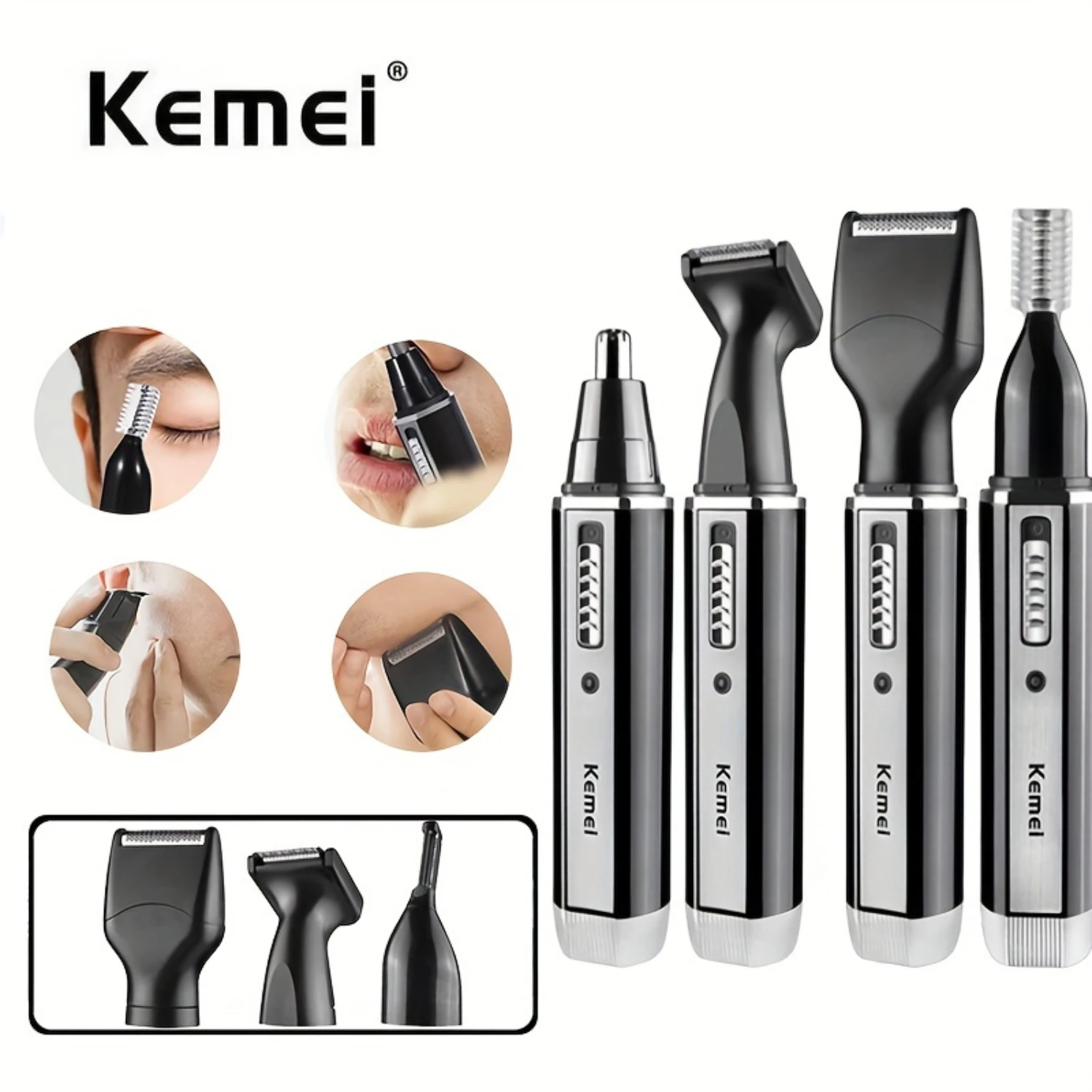 4 In 1 Shaver Nose Hair/Beard/Eyebrow/Ear Shaver Trimmer Rechargeable Hair Trimmer
4 In 1 Shaver Nose Hair/Beard/Eyebrow/Ear Shaver Trimmer Rechargeable Hair Trimmer