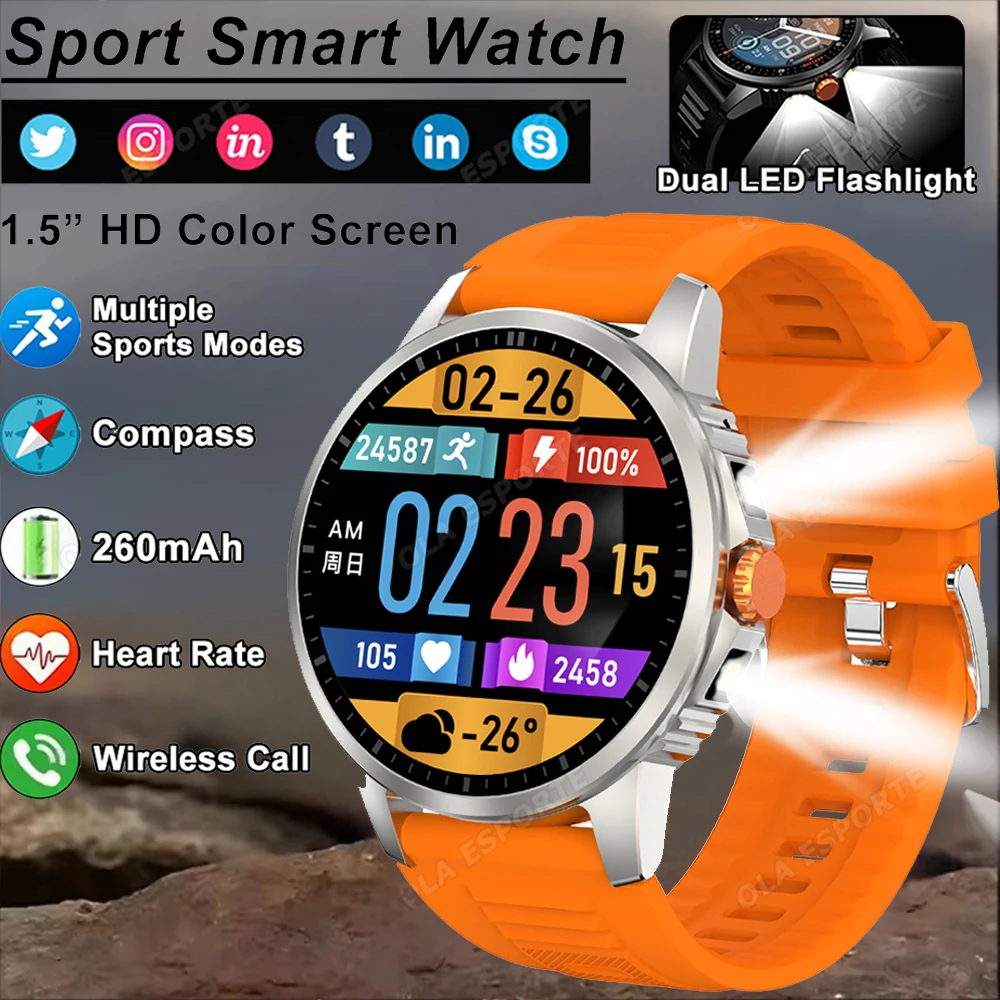 Военные умные часы, компас, аккумулятор 1000 мАч, 5 АТМ, водонепроницаемый фонарик, пульсометр, спортивный светодиодный фонарик, умные часы для мужчин Pk T-Rex3
Военные умные часы, компас, аккумулятор 1000 мАч, 5 АТМ, водонепроницаемый фонарик, пульсометр, спортивный светодиодный фонарик, умные часы для мужчин Pk T-Rex3