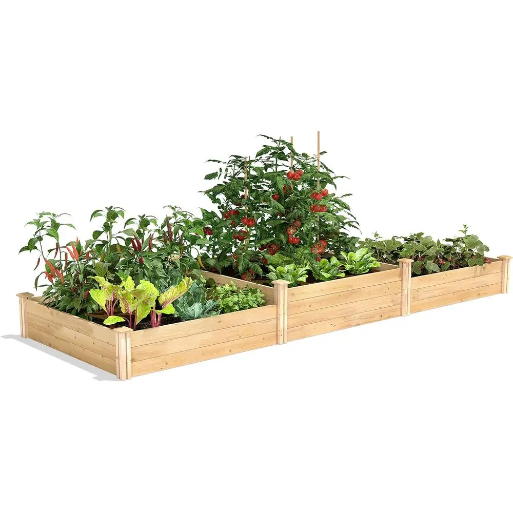 Raised Garden Bed, 4' x 12' x 10.5-14 (3/4 Thick) - North American Cedar, Made in USA
Raised Garden Bed, 4' x 12' x 10.5-14 (3/4 Thick) - North American Cedar, Made in USA