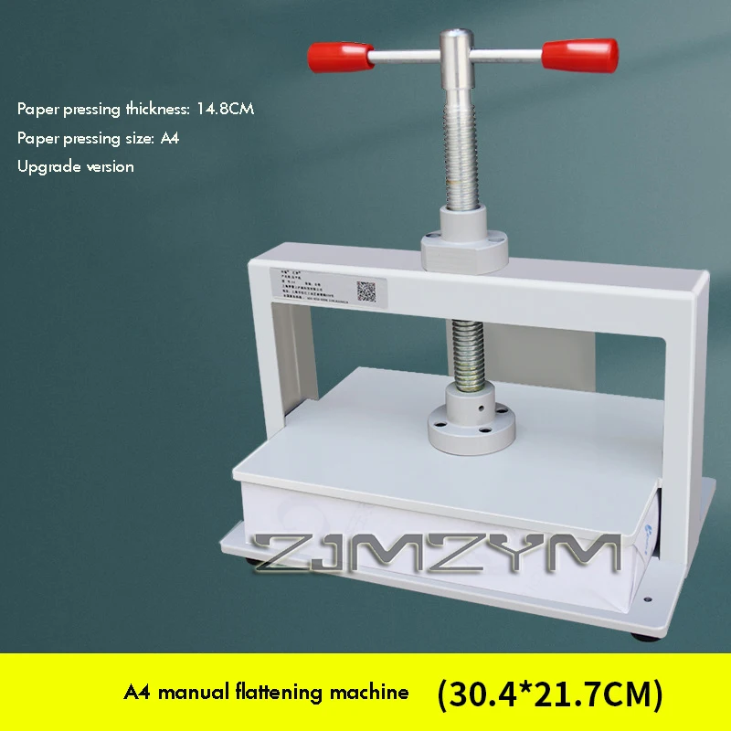 Manual Paper Press Machine A3/A4/A5 Book Press, Bookbinding Notes Office Invoice Steel Flattening Machine, Heavy Duty Bookbinder
Manual Paper Press Machine A3/A4/A5 Book Press, Bookbinding Notes Office Invoice Steel Flattening Machine, Heavy Duty Bookbinder