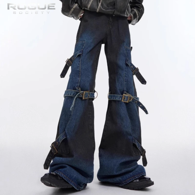 Y2K Streetwear Vibe Style Buckle Cargo Jeans Unisex Gradient Washed Hip Hop Wide Leg Denim Pants Punk Gothic Trousers Harajuku
Y2K Streetwear Vibe Style Buckle Cargo Jeans Unisex Gradient Washed Hip Hop Wide Leg Denim Pants Punk Gothic Trousers Harajuku