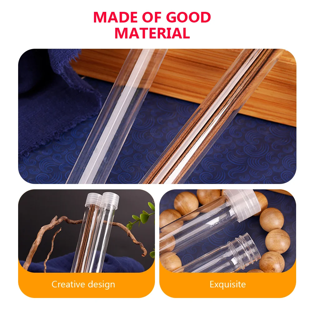 6pcs Incense Storage Tube Transparent Plastic Incense Stick Holder Dustproof Container Jar For Sandalwood Fragrance 
6pcs Incense Storage Tube Transparent Plastic Incense Stick Holder Dustproof Container Jar For Sandalwood Fragrance