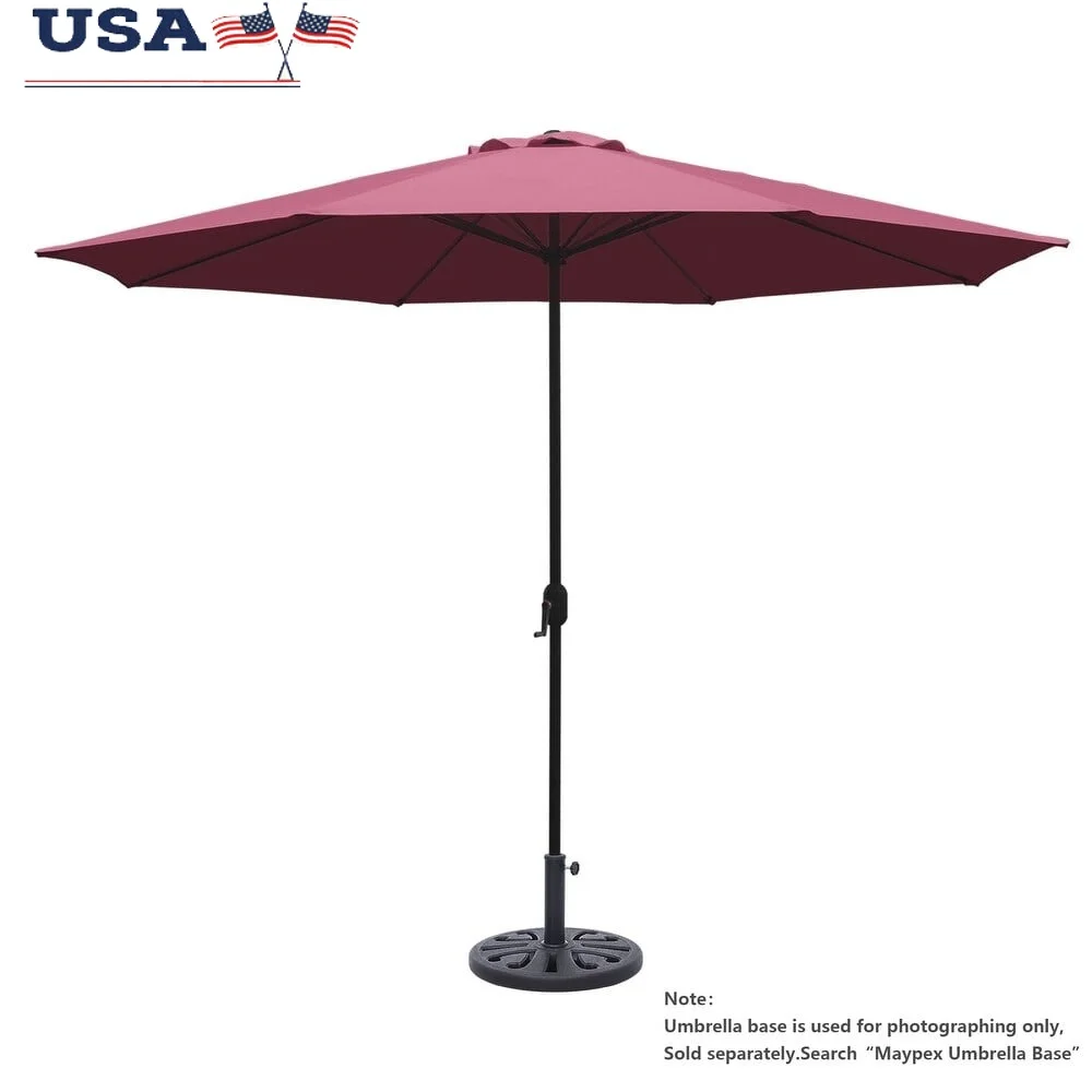 11ft Outdoor Patio Umbrella with Crank Market Design Steel Frame Ideal Garden Beach Deck Pool Cafe Restaurant Use
11ft Outdoor Patio Umbrella with Crank Market Design Steel Frame Ideal Garden Beach Deck Pool Cafe Restaurant Use