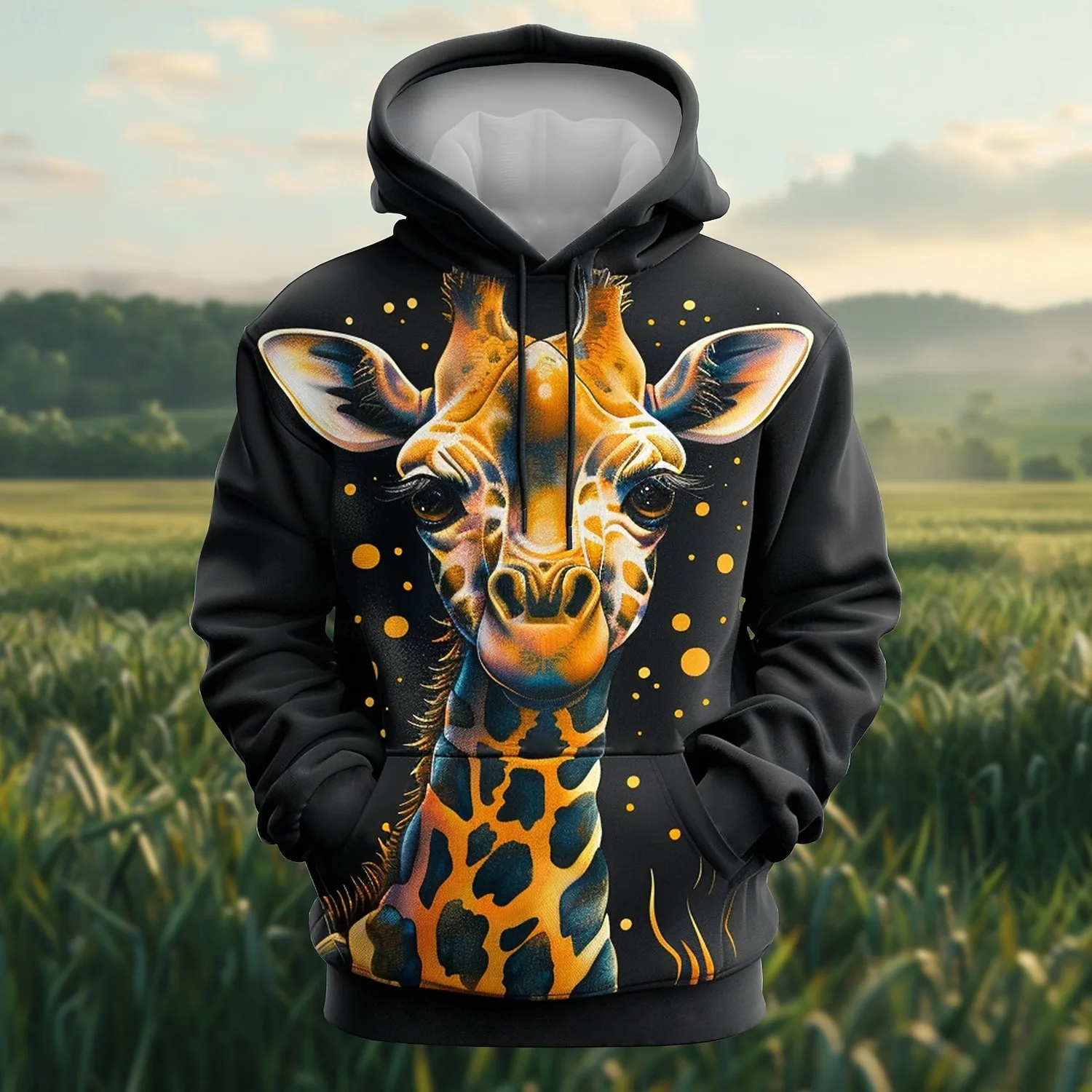 Men's Giraffe Hoodies Sweatshirt Fashion Long Sleeve Crew Neck 3D Printed Party Holiday Streetwear Drawstring Fall Winter Hoodie
Men's Giraffe Hoodies Sweatshirt Fashion Long Sleeve Crew Neck 3D Printed Party Holiday Streetwear Drawstring Fall Winter Hoodie