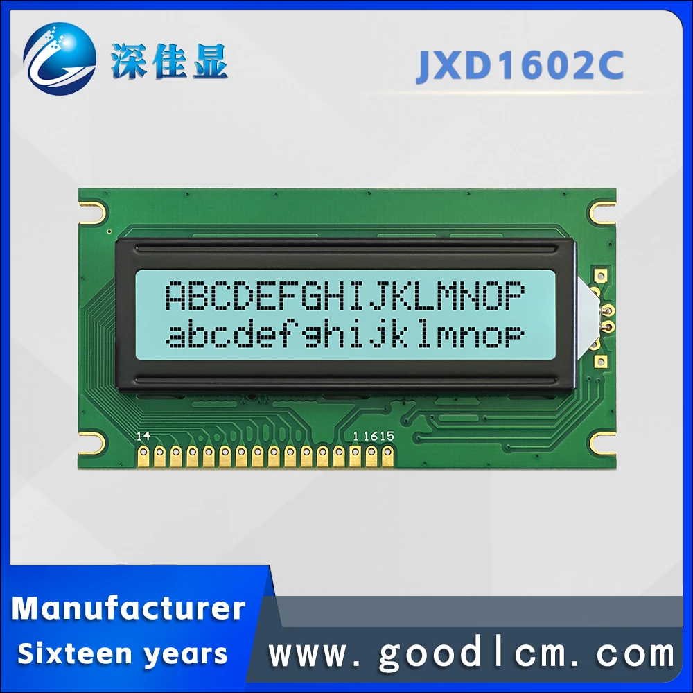Промышленный LCD-дисплей SJXD1602C FSTN, белый, позитивный, 16x2, матричный, с высокой яркостью и LED-подсветкой
Промышленный LCD-дисплей SJXD1602C FSTN, белый, позитивный, 16x2, матричный, с высокой яркостью и LED-подсветкой