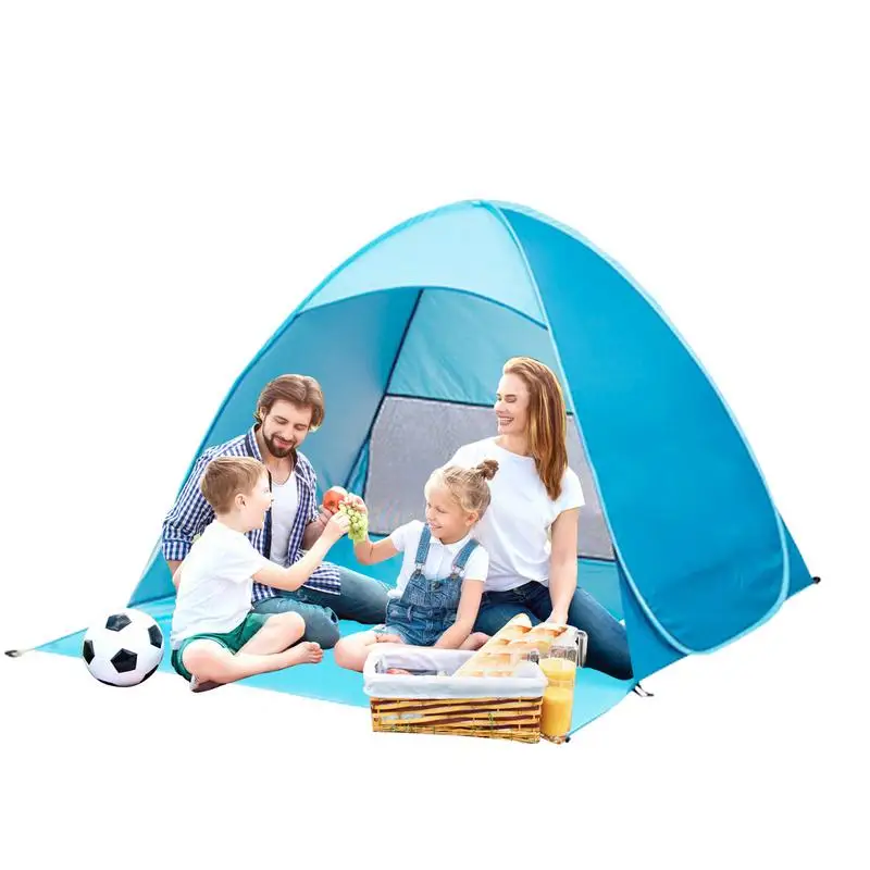 Pop Up Beach Tent UV Protection Beach Shade Tent Easy Setup Spacious Capacity Sun Shelter For Traveling Backyard Hiking 
Pop Up Beach Tent UV Protection Beach Shade Tent Easy Setup Spacious Capacity Sun Shelter For Traveling Backyard Hiking