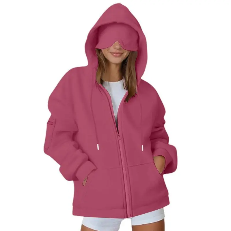 Women's Oversize Hoodie Sweatshirt Eye Mask Casual Fashion Set Long Sleeve Mid-Length Coat Warm Comfortable Silk Fabric
Women's Oversize Hoodie Sweatshirt Eye Mask Casual Fashion Set Long Sleeve Mid-Length Coat Warm Comfortable Silk Fabric