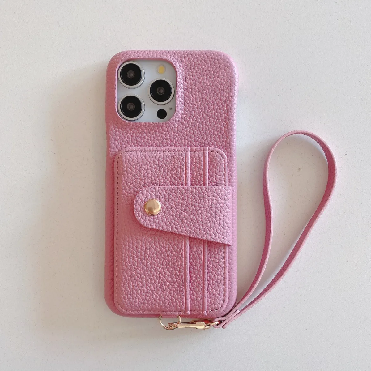 Litchi Pattern PU Leather Pink Phone Case for iPhone 11 12 13 14 15 16e Pro Max with Stylish Lanyard Multi Card Holder
Litchi Pattern PU Leather Pink Phone Case for iPhone 11 12 13 14 15 16e Pro Max with Stylish Lanyard Multi Card Holder