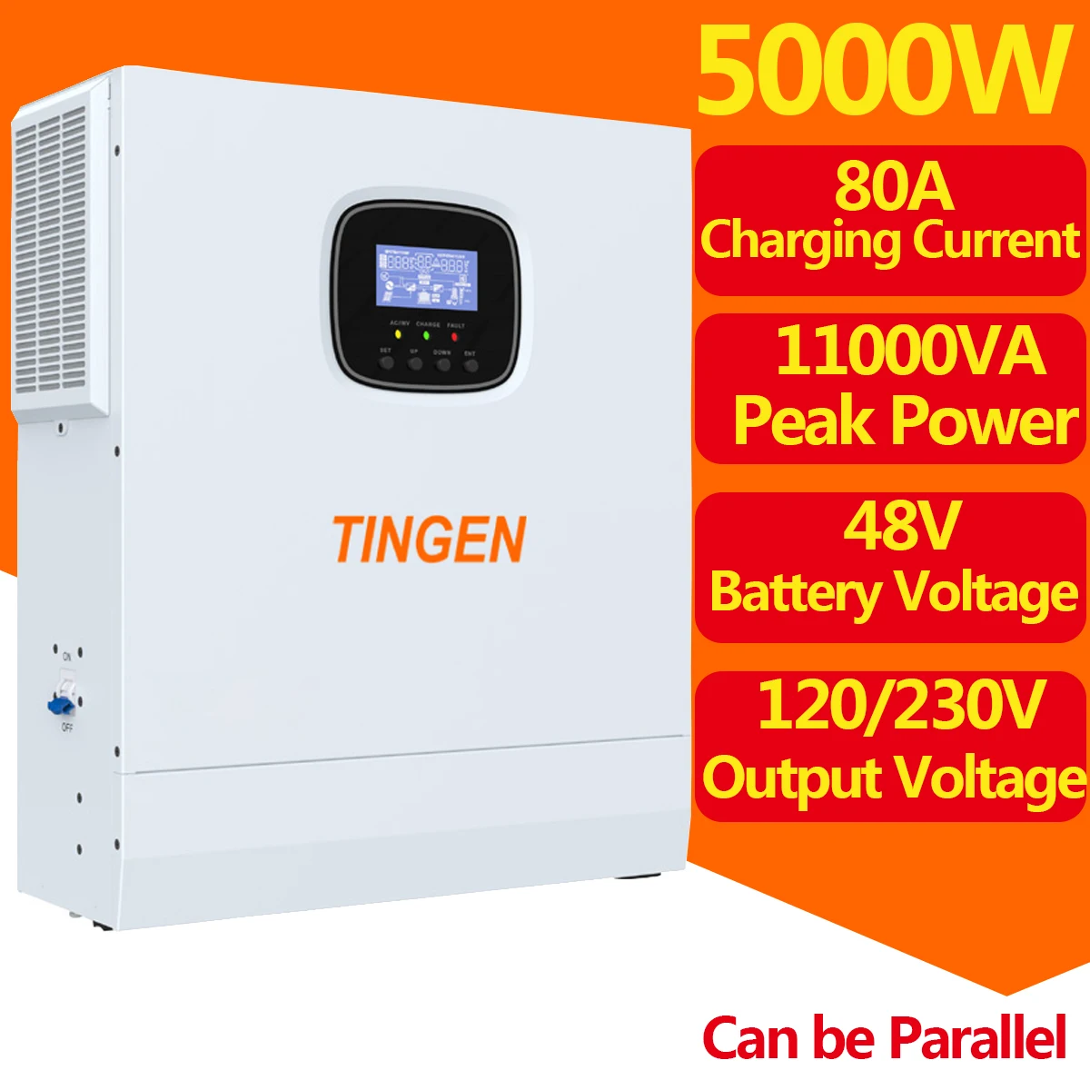 SRNE OEM 5000W 5500W Hybrid Inverter Battery Voltage 48V Built in MPPT Solar Charge Controller Max PV Input 500V Stock in Brazil
SRNE OEM 5000W 5500W Hybrid Inverter Battery Voltage 48V Built in MPPT Solar Charge Controller Max PV Input 500V Stock in Brazil