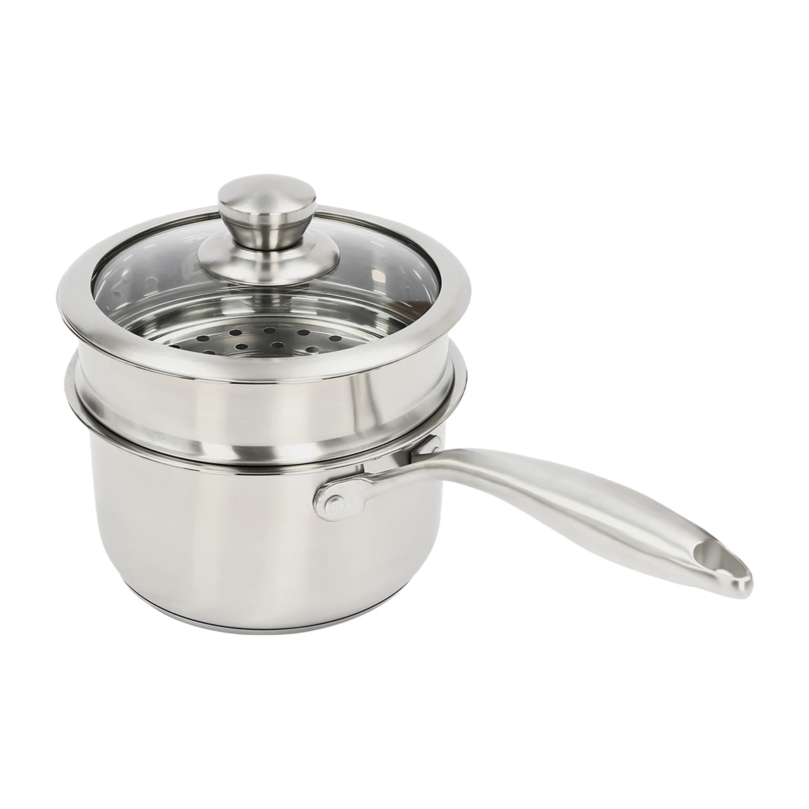 Пароварка из нержавеющей стали 304 со стеклянной крышкой, емкостью 1297 мл, быстрый ровный нагрев, подходит для индукционных/газовых плит для дома/ресторана
Пароварка из нержавеющей стали 304 со стеклянной крышкой, емкостью 1297 мл, быстрый ровный нагрев, подходит для индукционных/газовых плит для дома/ресторана