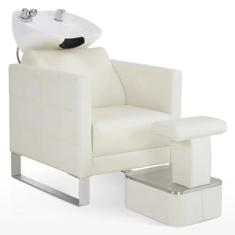 Backwash Shampoo Ceramic Bowl and Chair Set for Salon for Hair Stylist, Adjustable Hair Wash Sink Unit Station for Spa Beauty S
Backwash Shampoo Ceramic Bowl and Chair Set for Salon for Hair Stylist, Adjustable Hair Wash Sink Unit Station for Spa Beauty S