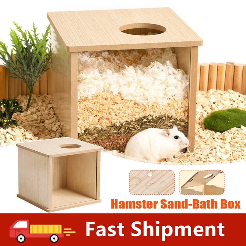 Transparent Acrylic Small Animal's Sand Bath Container&Hamster Accessories Hamster Sand Bath Box With Natural Wood Cover Sandbox
Transparent Acrylic Small Animal's Sand Bath Container&Hamster Accessories Hamster Sand Bath Box With Natural Wood Cover Sandbox