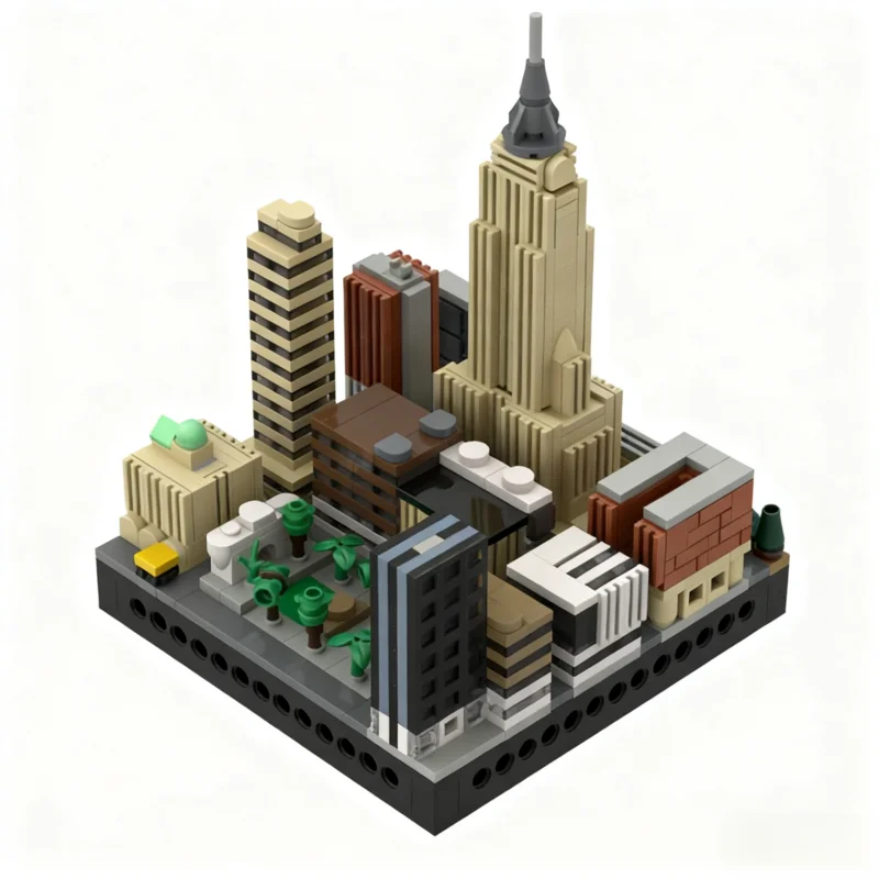 674PCS MOC Street View Manhattan Project Bloc 1 Galactic Empire State Building Model Building Blocks DIY Assembly Gift Home Set
674PCS MOC Street View Manhattan Project Bloc 1 Galactic Empire State Building Model Building Blocks DIY Assembly Gift Home Set