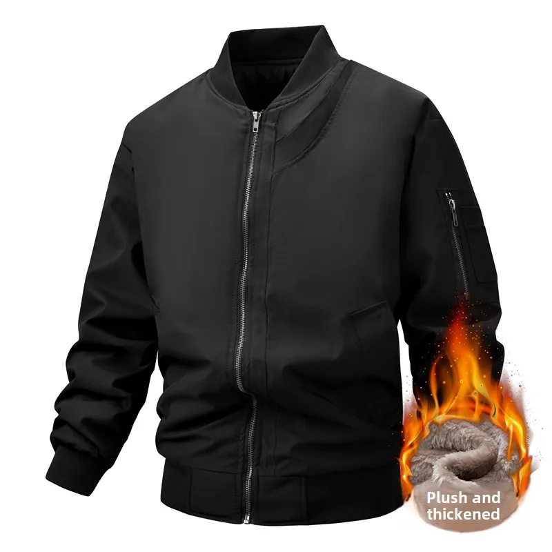Men's Work Jacket Retro Fleece Cotton Clothing Autumn Winter New Solid Color Simple Loose Outdoor Travel Baseball Collar Coat
Men's Work Jacket Retro Fleece Cotton Clothing Autumn Winter New Solid Color Simple Loose Outdoor Travel Baseball Collar Coat