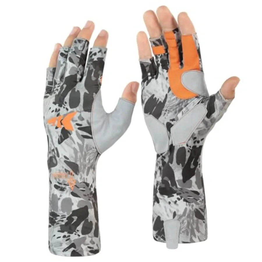 Agies Fishing Gloves Men, UPF 50+ Sun Gloves UV Protection, Cooling Quick-Dry 3/4 Fingerl Gloves with Extended Cuff, Microfiber
Agies Fishing Gloves Men, UPF 50+ Sun Gloves UV Protection, Cooling Quick-Dry 3/4 Fingerl Gloves with Extended Cuff, Microfiber