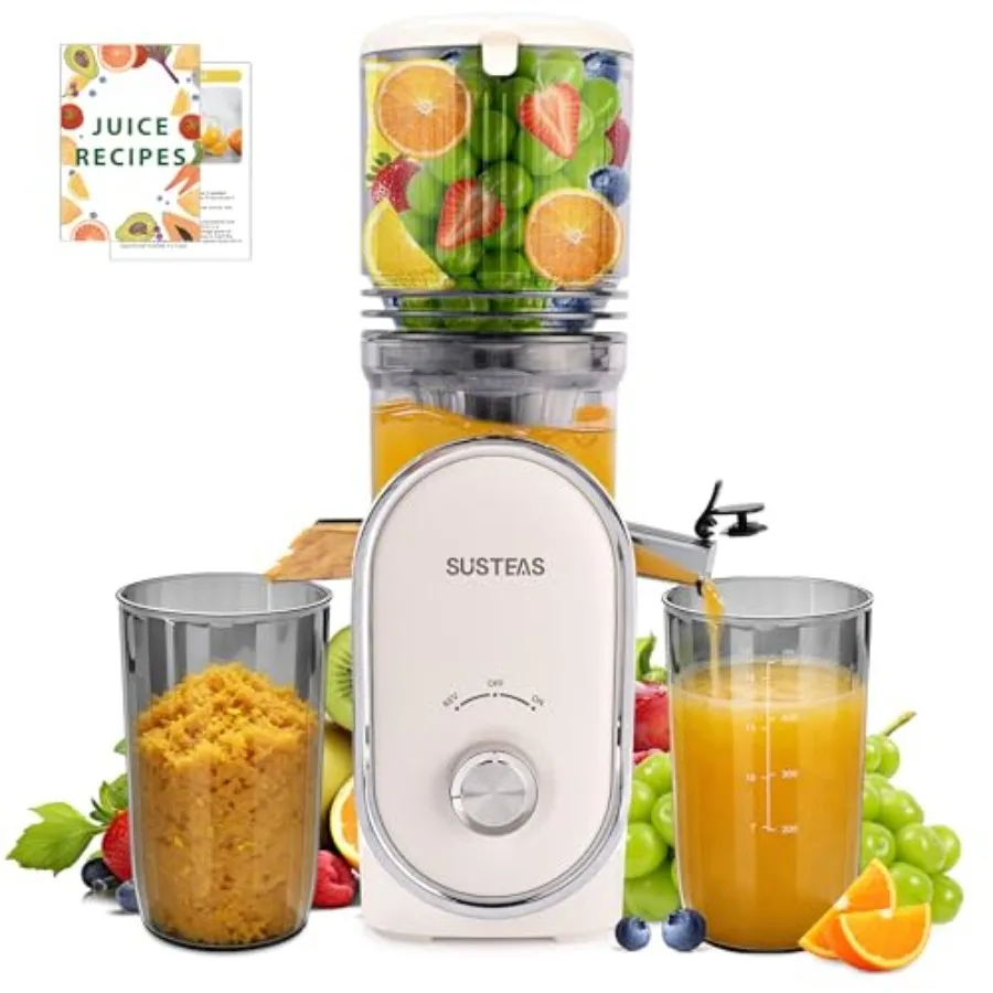 Cold Press Juicer for Home Use, Stainless Steel and ABS Plastic, White, 5.3 Feed Chute, 300W Slow Masticating Machine with High
Cold Press Juicer for Home Use, Stainless Steel and ABS Plastic, White, 5.3 Feed Chute, 300W Slow Masticating Machine with High