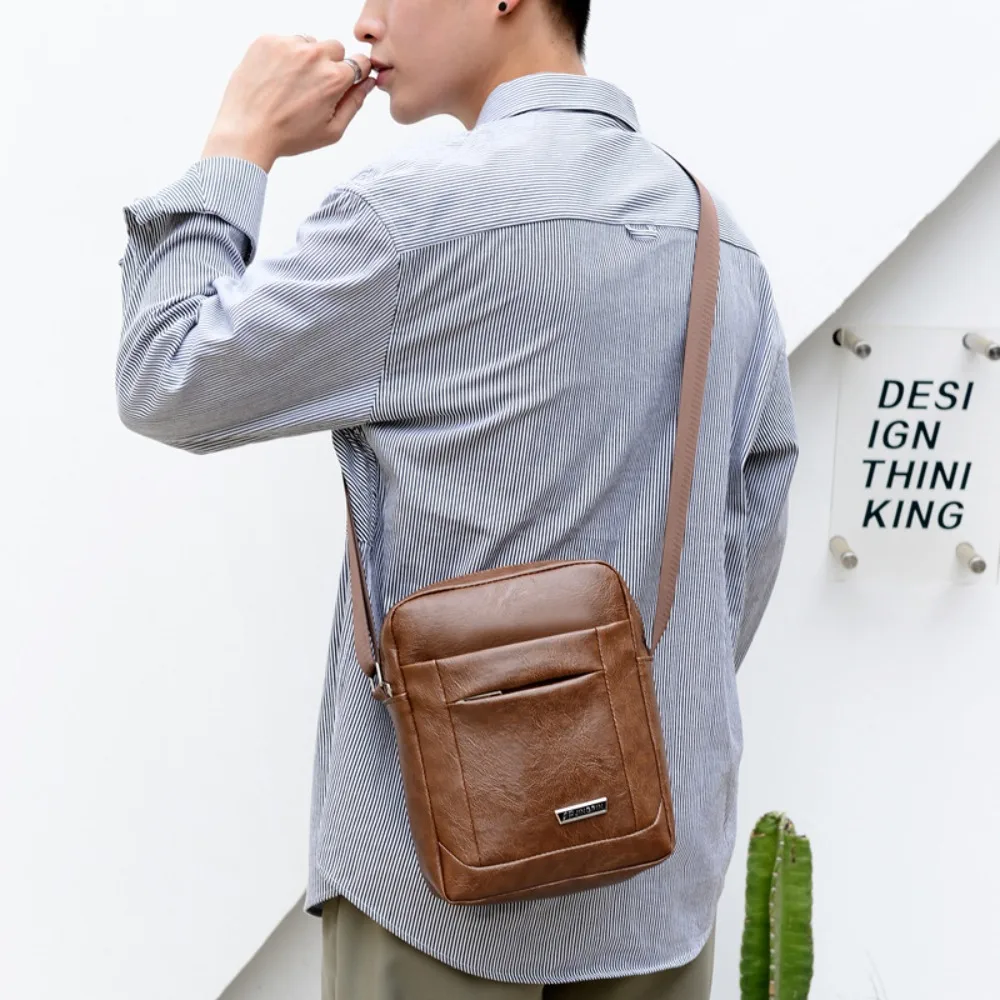 Utility Handbag Men's Crossbody Bag Purse Bag PU Leather Shoulder Bag
Utility Handbag Men's Crossbody Bag Purse Bag PU Leather Shoulder Bag