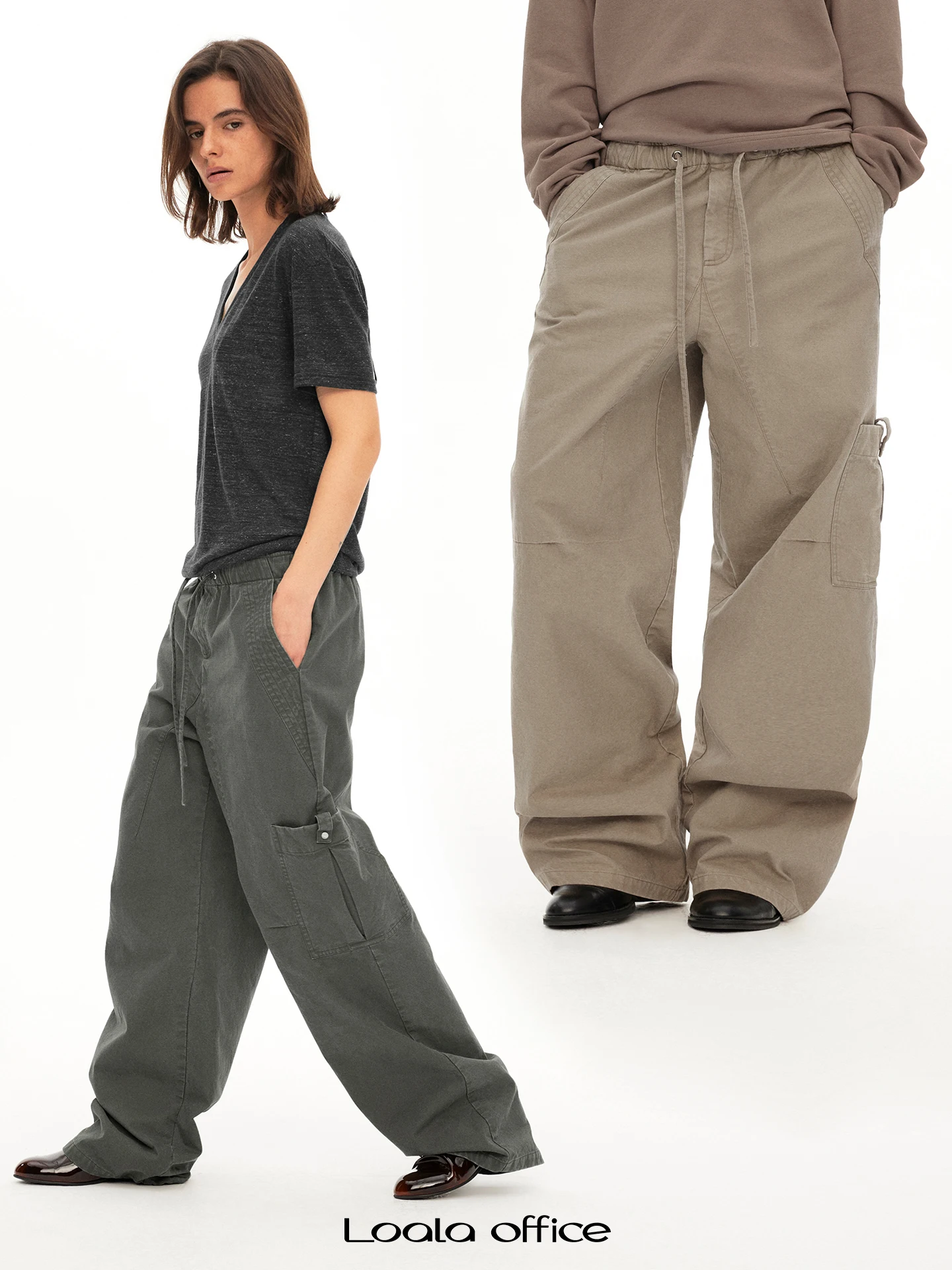 Loala Office Pure Cotton Drawstring Work Trousers Asymmetric Pocket Casual Pants Elastic Waist Ladies Fashion Spring 2026
Loala Office Pure Cotton Drawstring Work Trousers Asymmetric Pocket Casual Pants Elastic Waist Ladies Fashion Spring 2026