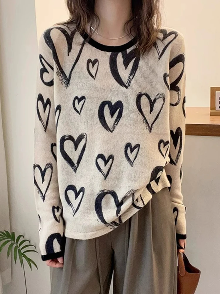 Женский повседневный свободный вязаный свитер с длинным светом, удобный шерстяной топ с v-образным вырезом в Корейском стиле Faion Camere
Женский повседневный свободный вязаный свитер с длинным светом, удобный шерстяной топ с v-образным вырезом в Корейском стиле Faion Camere