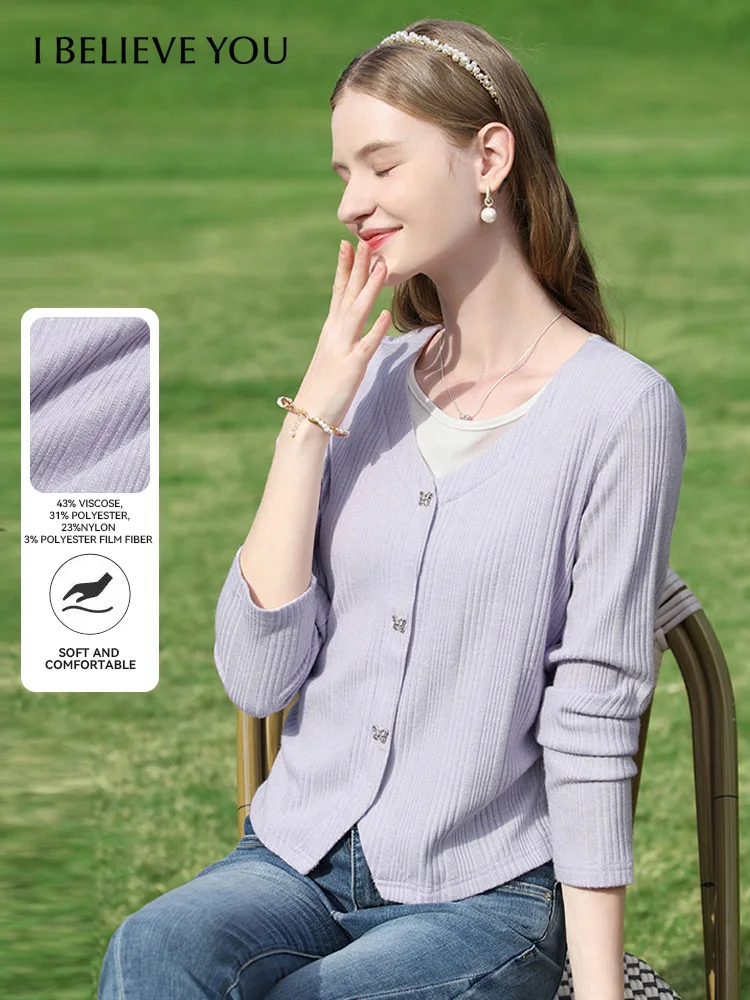 I BELIEVE YOU Fake Two Pieces T Shirt Pullover Women 2025 Spring New Purple V Neck Design Long Sleeved Slim Thin Tops 2251015918
I BELIEVE YOU Fake Two Pieces T Shirt Pullover Women 2025 Spring New Purple V Neck Design Long Sleeved Slim Thin Tops 2251015918