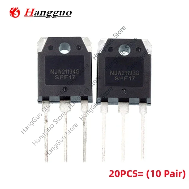 20 PCS = 10 pair 100% Brand new original NJW21193G NJW21194G NJW21193 NJW21194 Audio power amplifier pair
20 PCS = 10 pair 100% Brand new original NJW21193G NJW21194G NJW21193 NJW21194 Audio power amplifier pair