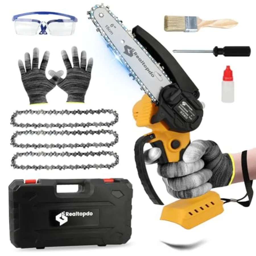 6 In Chainsaw for Battery 20v Mini Electric Cordless Brushless Chain Saw Handheld Compact Portable Mobile Small Trimming Pruni
6 In Chainsaw for Battery 20v Mini Electric Cordless Brushless Chain Saw Handheld Compact Portable Mobile Small Trimming Pruni