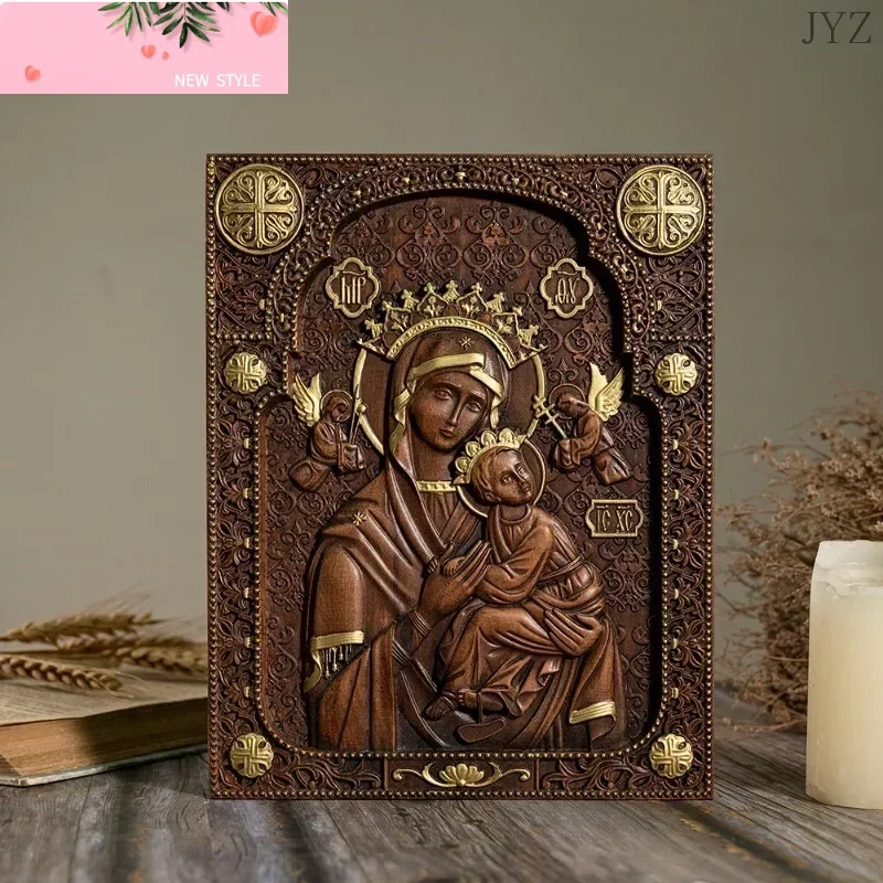 Vintage Wood Carved Catholic Religious Art Our Lady Statue of Perpetual Help Wall Home Living Decor
Vintage Wood Carved Catholic Religious Art Our Lady Statue of Perpetual Help Wall Home Living Decor